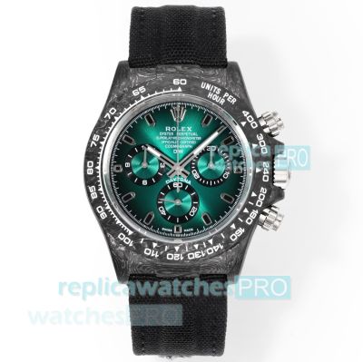 TWF Swiss Replica Rolex Daytona 4130 Green Gradient Dial Carbon Fiber Case Watch 